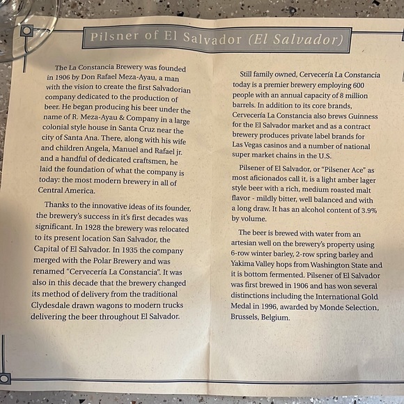 VINTAGE COLUMBIA HOUSE COLLECTIBLES  PILSENER GREG JACKSON 24KT RIMMED GLASS - Picture 7 of 9